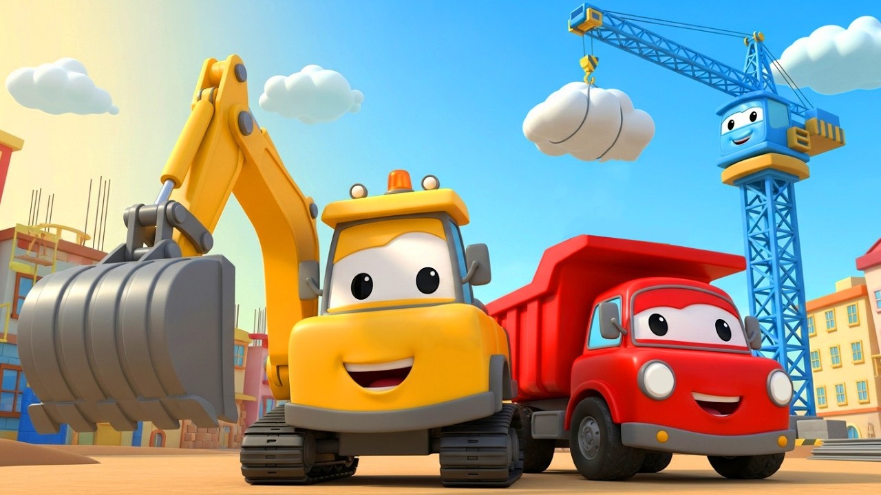 Baustellen Mega Mix! 🚧🚜 | Bagger, Kipper, Bulldozer | Die stärksten Fahrzeuge für Kinder 🏗️