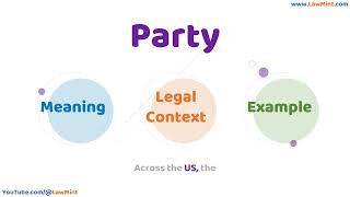 Party Meaning Legal Context & Example Legal Terms Simplified @LawMint