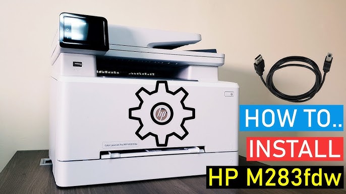 HP Color LaserJet Pro MFP M283fdw WiFi Direct Setup. - YouTube