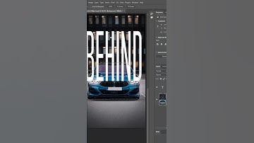 ⭐ Place Text Behind Anything In Photoshop!