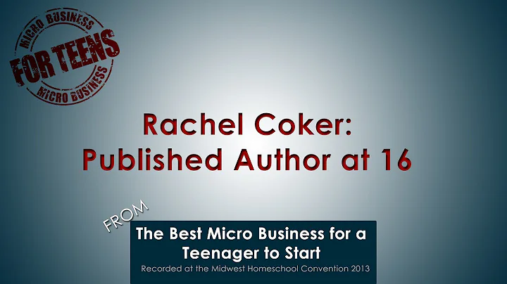 Rachel Coker: Published Author at 16