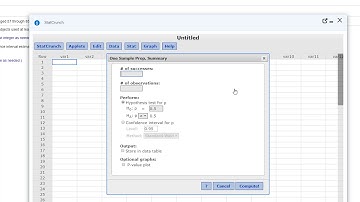 Confidence Interval Proportion using StatCrunch