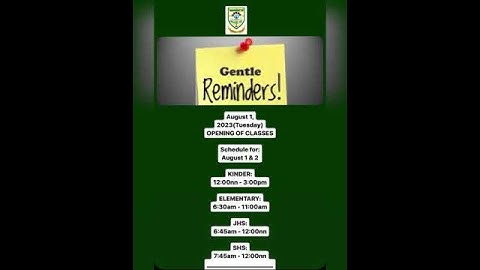 Important Dates to Remember