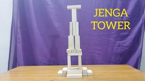 How to build castle with jenga block | Creative building with wooden jenga block