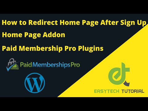 How to Redirect Home Page After login | Member Homepages Add On | Paid Memberships Pro