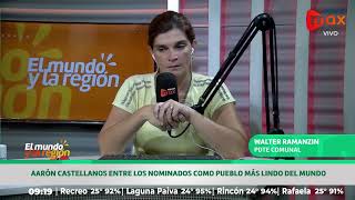 Aarón Castellanos entre los nominados como pueblo más lindo del mundo - Walter Ramanzin pdte comunal