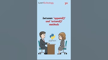 Append and Extend methods in Python? #30 #python #interview #pythonprogramming #pythontutorial