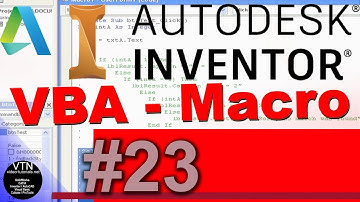 AutoDesk INVENTOR VBA 23 ( If  Else Statements )