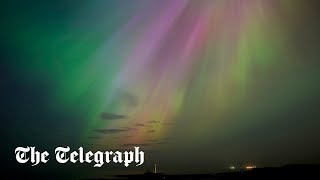video: Britons gaze up in wonder as Northern Lights illuminate the world