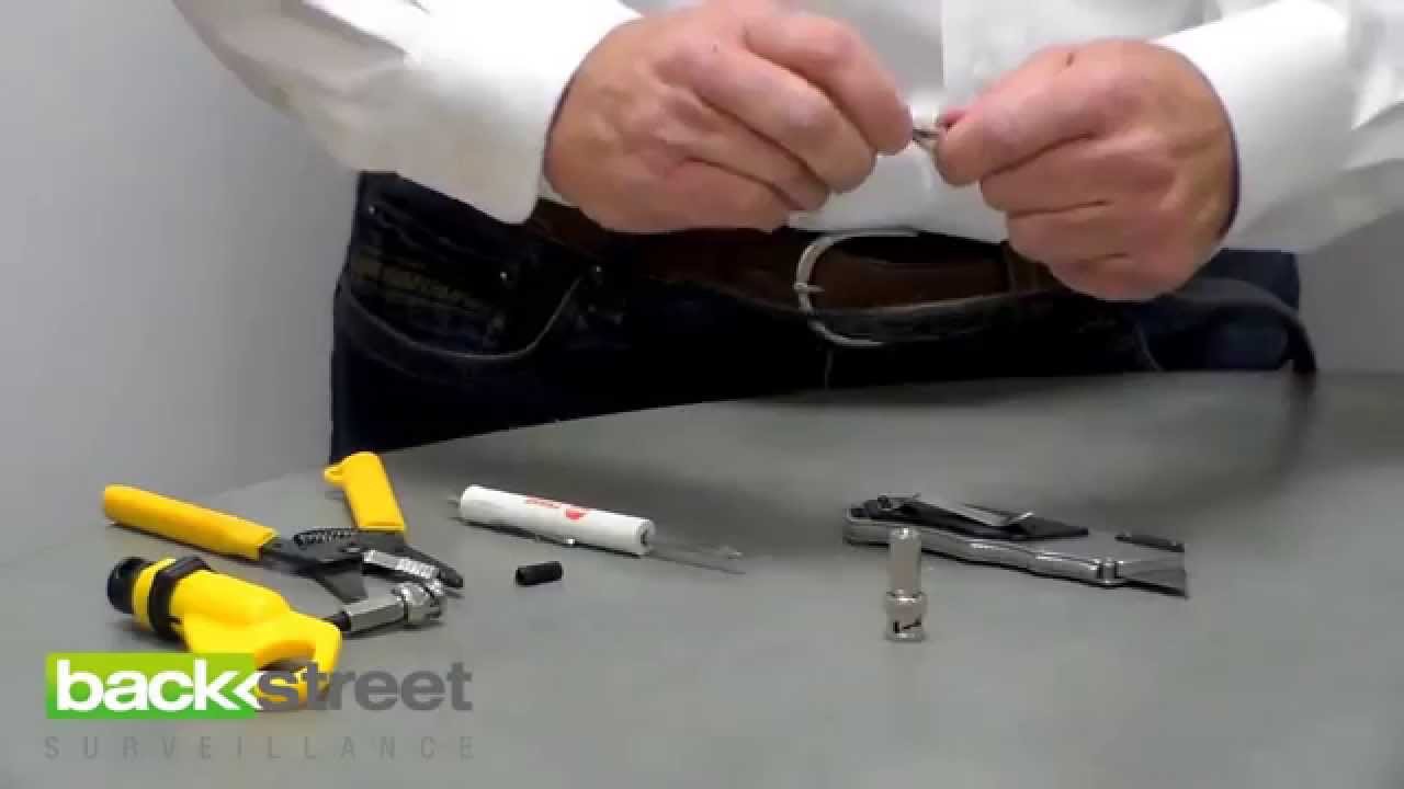 How to make a BNC twiston security camera fitting. YouTube