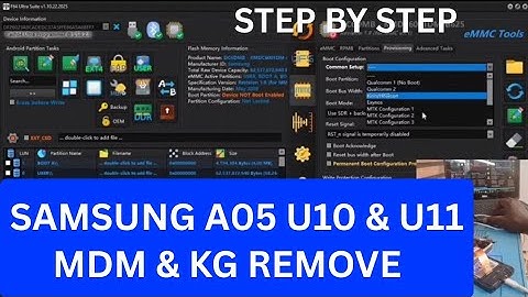 Samsung A05 U10 & U11 MDM and KG Bypass on  F64 box. STEP BY STEP COMPLETE TUTORIAL 