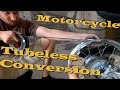 Motorcycle Tubeless Conversion: DR650