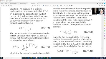 Categorical Dependent Variables Thresholds, Choices among adjustments