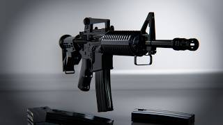 Modular M4 Style Rifle | Realistic 3D Model | Blender | PBR