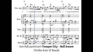 Temper City - Self Aware (Violin Solo & Band) Notes