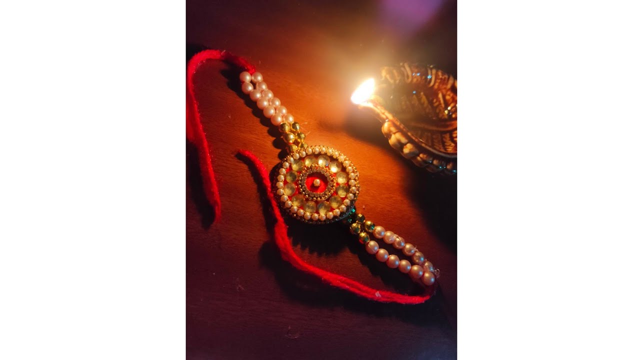 Easy Handmade Rakhi At Home || Rakhsha Bandhan Special - YouTube