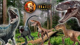 EVERY VELOCIRAPTOR IN THE JURASSIC SAGA! - (Movie Canon)