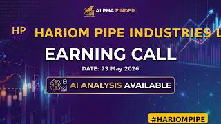 Hariom Pipe Industries Limited | HARIOMPIPE | Earning Call | Alfa Finder