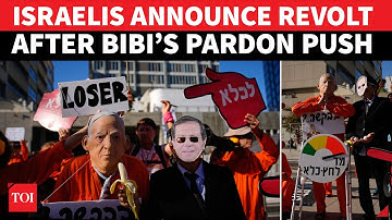 Tel Aviv On Fire Over Netanyahu’s Pardon Appeal; ‘Don’t Make It A Banana Republic’ | Watch