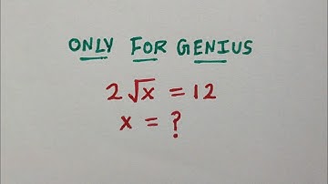Only Geniuses Can Solve This Maths Olympiad Problem || 10 Seconds Challenge 