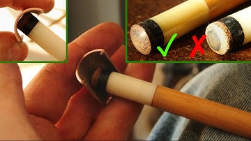 Pool Cue Tip Shaping (with a ¾" copper pipe)