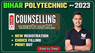 Bihar Polytechnic Online Counselling of DCECE-2023 Full Process Choice Filling To Printout