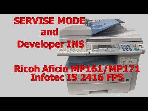Ricoh Afico MP161/MP171 servise mode developer initialization