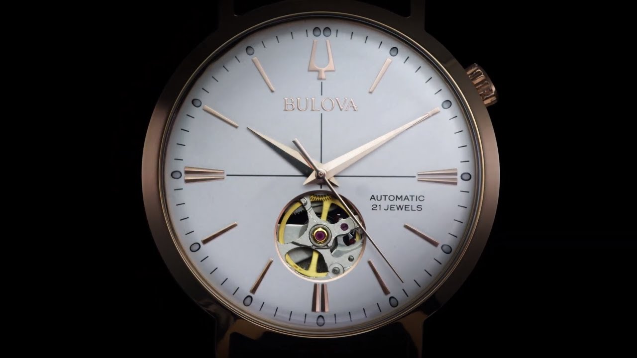 bulova open heart automatic