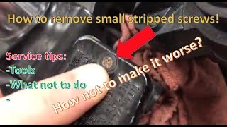 How to remove small stripped screws and fasteners! Demo: Stripped Master Cylinder Screw