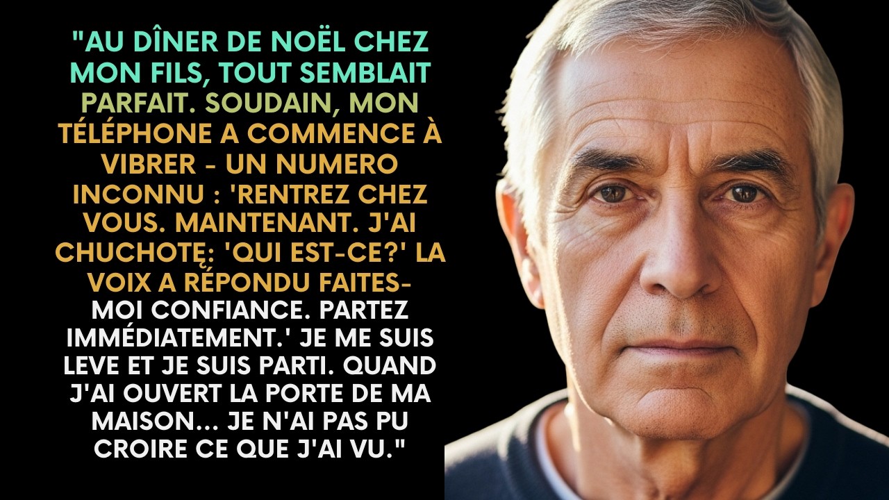 ＂RENTREZ MAINTENANT＂, A ÉCRIT UN NUMÉRO INCONNU  EN OUVRANT LA PORTE DE CHEZ MOI…
