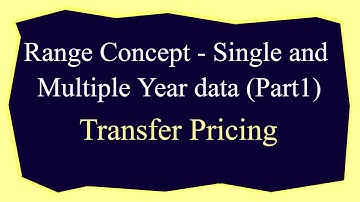 Transfer Pricing Range Concept - Single and Multiple Year data (Part1) - +91-9667714335