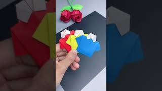Diy ideas kreative membuat baju mini dari kertas origami #shorts #diy #ytshorts #kerajinan #viral