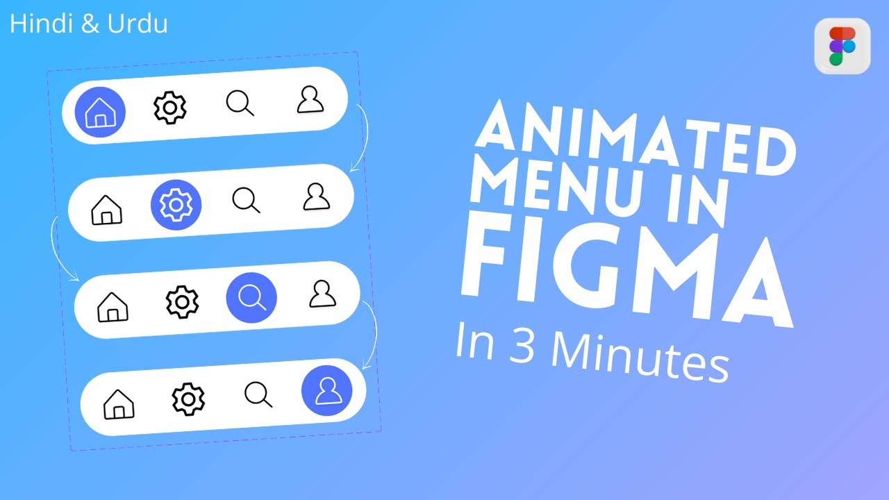 Menu Animation in Figma with Prototyping Hindi Tutorial - YouTube