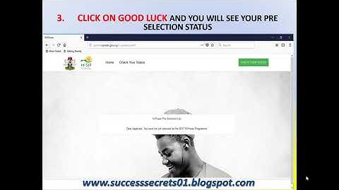 NPOWER 2017 PRE SELECTION LIST CHECKER DIRECT LINK