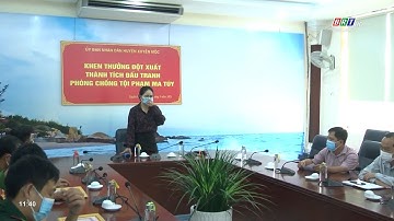 Chủ tịch UBND huyện Xuyên Mộc khen thưởng cho lực lượng phá án ma túy | BRTgo