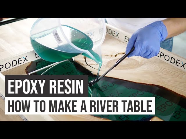 Pour Epoxy Resin River Table Yourself - Instructions Tutorial