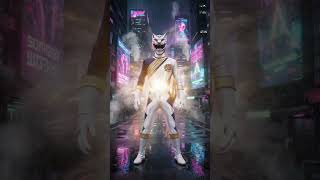 Power Ranger Wild Force Silver Wolf Transform to Sabertooth Armor