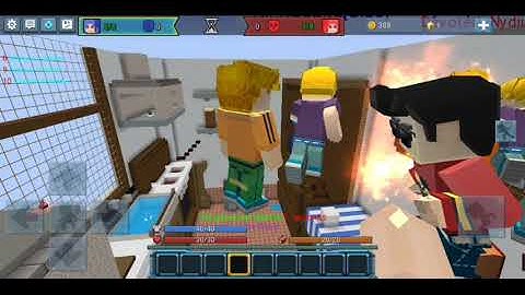 OP Sniper shooting in build and shoot Blockman go