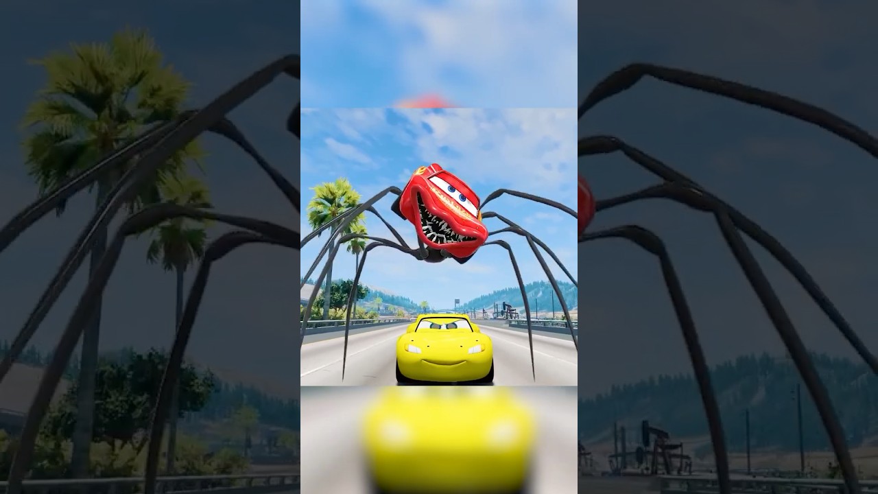 Epic Escape From The Lightning McQueen Head Eater | Coffin Dance (COVER)