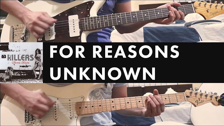 For Reasons Unknown Guitar version - Guitar performance video thumbnail