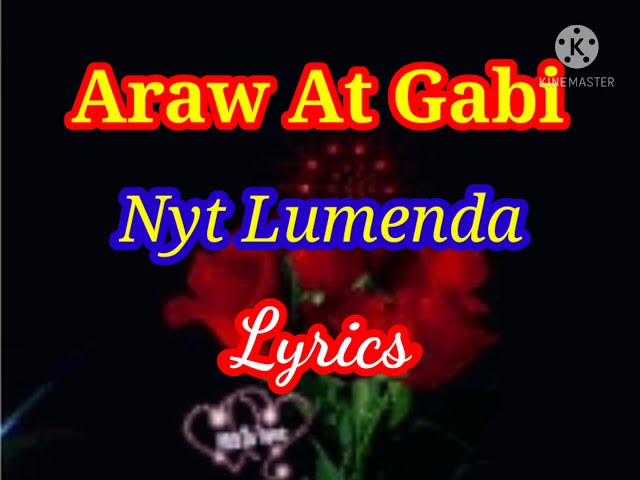 Araw At Gabi by: Nyt Lumenda with lyrics || D1 Ubay Vlog class=