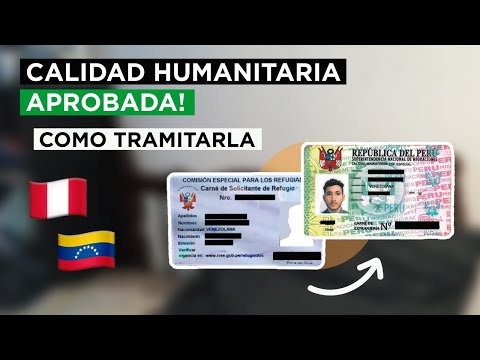 Como sacar la Calidad Humanitaria para solicitantes de refugio en Perú!