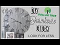 DOLLAR TREE DIY FARMHOUSE CLOCK// LOOK FOR LESS CHALLENGE FEBRUARY 2020