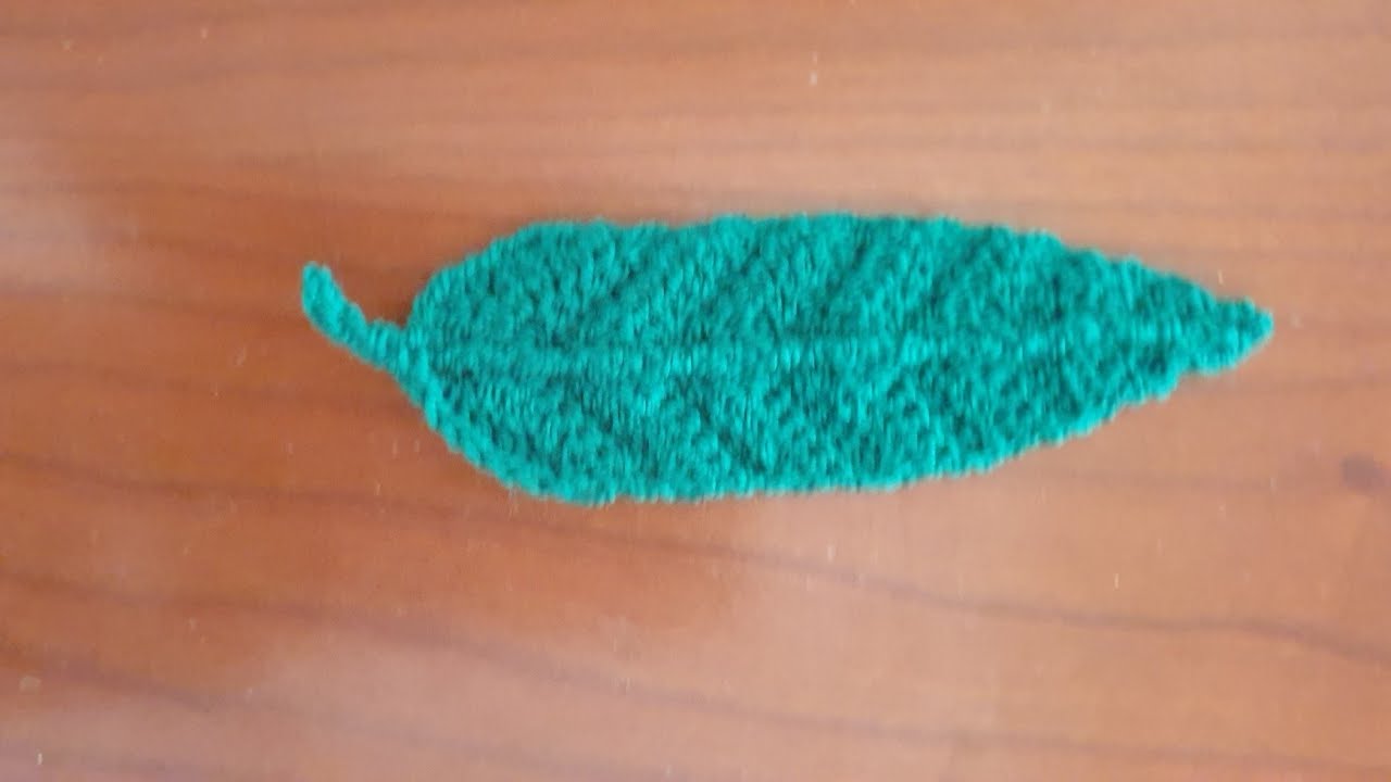 Crochet leaf for toran part 1.