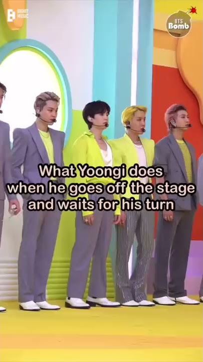 When you focus on Yoongi on the side while he waits his turn