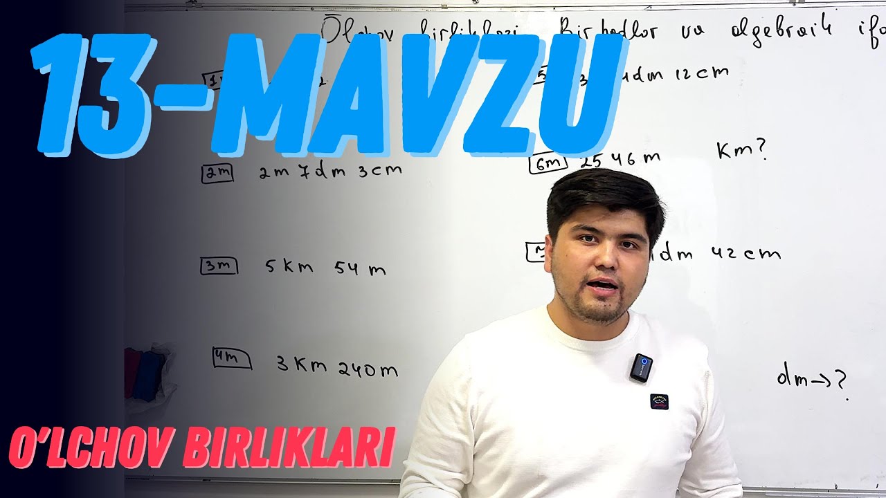 IDC | 13-MAVZU | OʻLCHOV BIRLIKLARI