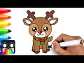 How to Draw Rudolph the Red Nosed Reindeer