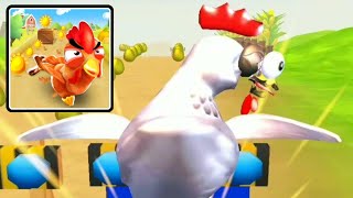 Crazy Chicken Runner Games 3D (Fun Tengu Games) @JEDO12 screenshot 2