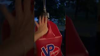 This 5.5 gallon VP Racing container is built tough and made for speed—now with a quick flow nozzle