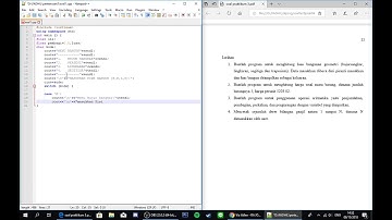 TUGAS#3 ALGORITMA DAN PEMROGRAMAN / UNIVERSITAS AMIKOM YOGYAKARTA